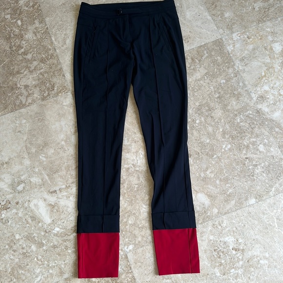 Marithe Francois Girbaud Pants - Marithé + Francois Girbaud skinny black pant with red ankle. Size Small